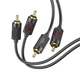 Аудіо кабель 2RCA to 2RCA 1.5m тюльпан-тюльпан перехідник AUX Hoco UPA29 - зображення 4