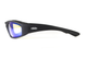 Очки защитные фотохромные Global Vision KickBack Photochromic (G-Tech™ blue) Anti-Fog, фотохромные синие зеркальные - изображение 3