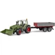 Спецтехника Bruder Трактор Fendt Vario 211 с передним погрузчиком и прицепом (02182) - изображение 1