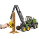 Масштабная модель автомобиля Bruder Харвестер John Deere 1270G с 1 бревном (02135) - изображение 7