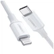 Дата кабель USB-C to Lightning 2.0m US1713A Nickel Plating ABS Shell White Ugreen (60749) - изображение 1