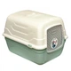 Закритий туалет Georplast RotoToilet для котів, з фільтром і лопаткою, 52×40×40 см зелений - зображення 1