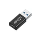 Переходник адаптер USB Male - Type-С 3.1 Female 10Gbps eXpert Type-6 Black, металл (A-48643) - изображение 1