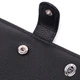 Солидный мужской бумажник из натуральной кожи ST Leather Wallet 22467 Черный - изображение 3