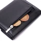 Женский горизонтальный кошелек с монетницей из натуральной кожи ST Leather Черный (bg194fash94) - изображение 8
