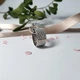 Кольцо серебряное женское колечко без камней Чешуя с золотой пластиной 18.5 размер серебро 925 пробы 1311 3.76 - изображение 8