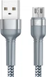 Кабель Remax Jany Series USB to Micro-USB Silver (RC-124m) - зображення 1
