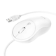 Проводная компьютерная мышь USB Plug & Play Hoco GMI3 белая - изображение 3