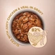 Консервированный корм Club 4 Paws Premium Plus Selection - влажный корм с кусочками курицы и телятины в соусе для кошек 80 г (B5630901) - изображение 2