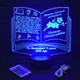 Именной светильник, 3D LED ночник учителю, подарок от учеников на выпускной (16 цветов свечения) под заказ (НЧ0035-2) - изображение 1