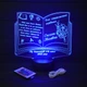 Именной светильник 3D, LED ночник учителю, подарок на выпускной (16 цветов свечения) под заказ (НЧ0032-1) - изображение 1