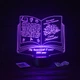 Именной 3D, LED светильник учителю, подарок от учеников на выпускной (16 цветов свечения) под заказ (НЧ0037) - изображение 6