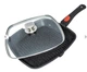 Сковородка-гриль Benson со съёмной ручкой и крышкой 28 см мраморное покрытие 0031488 - изображение 4