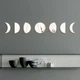 Зеркальная наклейка на стену в виде луны "Moon" - акриловая панель для декора интерьера, самоклеящаяся 7 шт (710020) - изображение 4