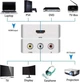HDMI To AV RCA Адаптер-конвертер с HDMI на аудио-видео старые устройства с AV без поддержки HDMI 1080 - изображение 3