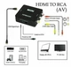 HDMI To AV RCA Адаптер-конвертер с HDMI на аудио-видео старые устройства с AV без поддержки HDMI 1080 - изображение 5