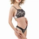 Бюстгальтер-топ жіночий мереживний Felisiya Lingerie Бежевий з чорним 2002-1294ф170 XL - зображення 1