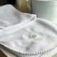 Теплая крыжма для крещения с помпонами на флисе белая KR7-SunKrest Ladan - изображение 1