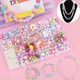 Дитячий набір для творчості та рукоділля Urbankit Beads Set 450+ Бусини, бісер, цифри, кристали для виготовлення браслетів, прикрас, кольє, біжутерії (BED450SET) - зображення 4