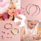 Великий Дитячий DIY набір для творчості та рукоділля Urbankit Beads Set 700+ Намистини, бісер, ведмедики, серця, кристали з аксесуарами для виготовлення браслетів, прикрас (MUSH4V) - зображення 7