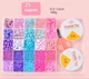 Детский DIY набор для творчества и рукоделия Urbankit Beads Set 1000+ Бусины, бисер, мишки, сердечки, кристаллы з двумя катушками и ножницами для изготовления браслетов, украшений (MUSH1V) - изображение 4