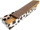 Когтеточка драпак царапка дряпка для кошек из гофрокартона CROCI ANIMALIER (корова), 48х12х5 см C6021541 - изображение 2