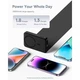 Повербанк с беспроводной зарядкой 10000mAh 30W Baseus Magnetic Mini Fast Charge MagSafe Type-C черный (PPCX110201) - изображение 5