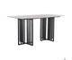 Нерозкладний стіл Art Metal Furniture Fellon black / ceramics Coastal gray (547057) - зображення 1