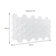 Декоративная ПВХ панель Sticker Wall 960х480х4 мм соты (1778) - изображение 3