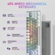 Механічна клавіатура з HOT SWAP AULA F3261 for WIN or MAC RGB 61 Keys RED SWITCH UKR/ENG BLACK (F3261B) - зображення 12