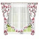 Вуалевий ламбрекен Frottex Red Flowers 160 х 400 см (WZR5) - зображення 1