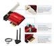 Мережева карта Fenvi AX210 Wi-Fi 6E + BT 5.3, PCI-E із зовнішньою виносною антеною 5734 Mbps MU-MIMO - зображення 6