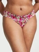 Трусики Стрінги Victoria's Secret Lace Side Lace-Up Thong Panty XS квітковий принт - зображення 1