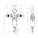 Фільтр самоочисний Karro 3/4" ЗЗ прозрачний, латунний KR-88044 - зображення 2