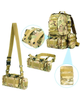 Рюкзак модульний Defense Pack Assembly 50L Multicam з відстібними підсумками, з міцного матеріалу Nylon 600D - изображение 5