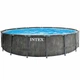 Круглый каркасный бассейн Intex 26742 с лестницей, тентом, подстилкой и насосом-фильтром, 457x122см 16805л - изображение 2