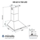 Вытяжка купольная Minola HK 6214 WH 700 LED - изображение 15