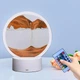 Настільна LED лампа нічник Пісочний годинник 3D Moving Sands Capes USB Нічний світильник Червоний - зображення 2