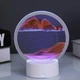 Настільна LED лампа нічник Пісочний годинник 3D Moving Sands Capes USB Нічний світильник Червоний - зображення 3