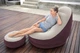 Надувное кресло Bestway 75053, 122х94х81 см Comfort Cruiser Inflate-A-Chair с пуфиком для ног 54х54х26 см серо-коричневое - изображение 6