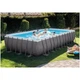 Бассейн каркасный Intex 26364 732-366-132 см + фильтр-насос + лестница + подстилка + тент - изображение 10