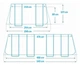 Бассейн каркасный Intex 26792 PRISM FRAME 488 х 244 х 107 см + фильтр-насос + лестница + тент + подстилка - изображение 7