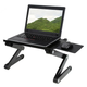 Столик трансформер для ноутбука Laptop Table T8 Охлаждающая складная подставка с наклоном Черный - изображение 1