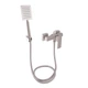 Змішувач для душу Lidz Kubis 010 (з душовим гарнітуром) (k35) LDKUB010NKS28535 NickelSD00034632 - зображення 1