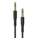 Кабель аудио Borofone BL1 Audiolink Jack 3.5 mm to Jack 3.5 mm 1m Black (BL1B1) - изображение 1