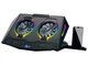 Охлаждающая подставка для ноутбука 17.3 дюймов 2E Gaming CPG006 2xFan RGB LED - изображение 1