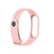 Силиконовый ремешок MRK для фитнес браслета Xiaomi Mi Band 4/3 Светло-розовый (17) с металлической кнопкой (mrk2040) - изображение 6