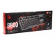 Механічна клавіатура A4Tech Bloody B800 NetBee , ігрова LK Blue, підсвічування Orange, USB - зображення 6