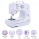 Электрическая швейная машинка Sewing Machine 505 портативная 12 программ строчки с подсветкой реверсом педалью Белая - изображение 3