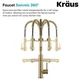 Cмеситель для кухни Kraus KPF-1603 BG - изображение 4
